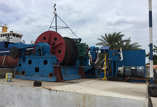 30t Hydraulic Winch for Slipway of Angola Shipyard