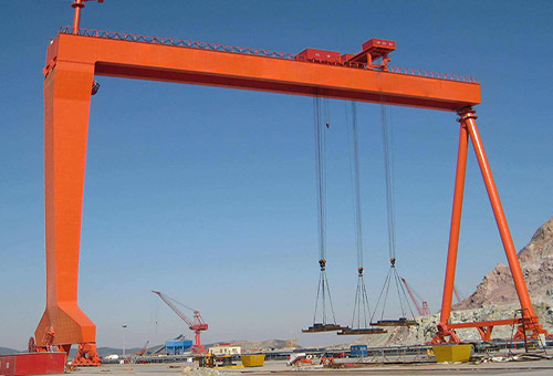 Shipbuilding double girder gantry crane