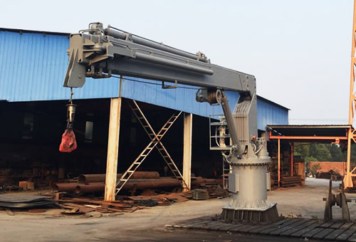 Hydraulic Telescopic Boom Slewing Marine Crane,Hydraulic